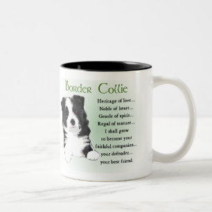 Grenz-Collie-Geschenke Zweifarbige Tasse