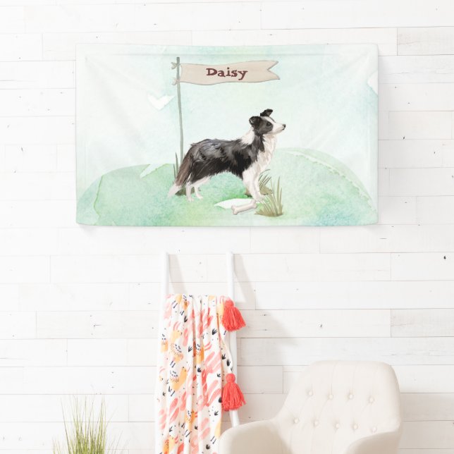 Grenz Collie Gratulation zum neuen Hund Banner (Insitu)
