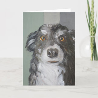 Grenz-Collie-Grußkarte Karte