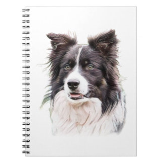 Grenz-Collie-Hund-Tier Notizblock