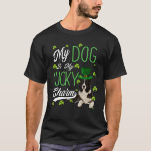 Grenz-Collie, mein Hund ist mein glücklicher Arm T-Shirt