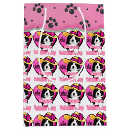 Grenz-Collie-Valentinstag Mittlere Geschenktüte