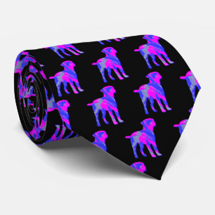 Grenz Terrier Hund Niedlich rosa Silhouette Schwar Krawatte