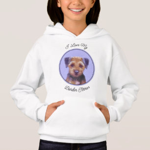 Grenz-Terrier-Malerei - Niedliche Original-Hunde-K Hoodie