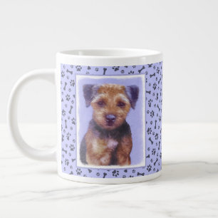 Grenz-Terrier-Malerei - Niedliche Original-Hunde-K Jumbo-Tasse