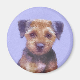 Grenz-Terrier-Malerei - Niedliche Original-Hunde-K Magnet