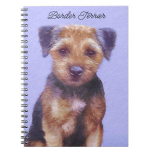 Grenz-Terrier-Malerei - Niedliche Original-Hunde-K Notizblock