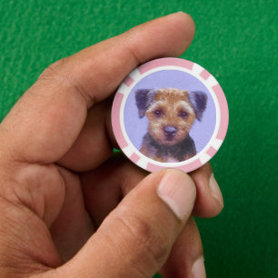 Grenz-Terrier-Malerei - Niedliche Original-Hunde-K Pokerchips
