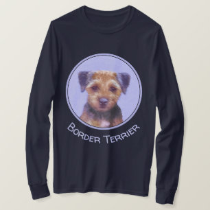 Grenz-Terrier-Malerei - Niedliche Original-Hunde-K T-Shirt