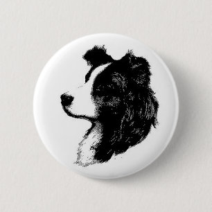 Grenzcollie-Button Button
