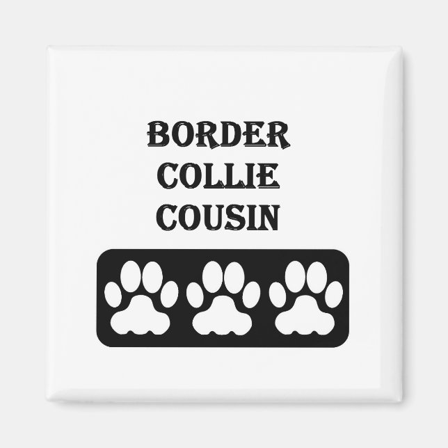 Grenzcollie-Cousin Magnet (Vorne)