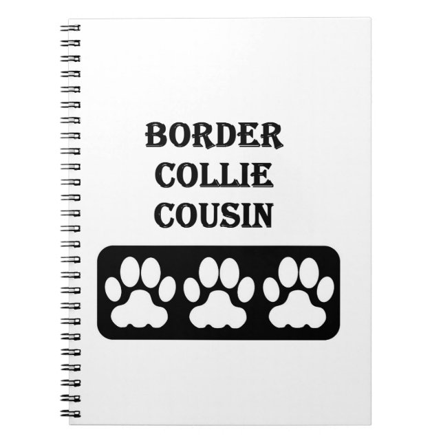 Grenzcollie-Cousin Notizblock (Vorderseite)