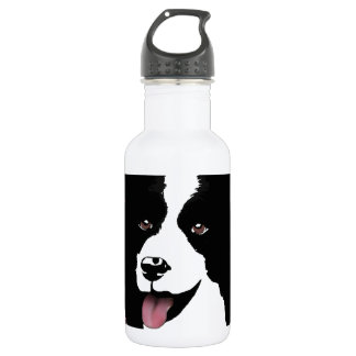 Grenzcollie-HundePop-Kunst-Haustier fertigen Edelstahlflasche