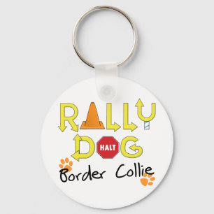 Grenzcollie-Kundgebungs-Hund Schlüsselanhänger