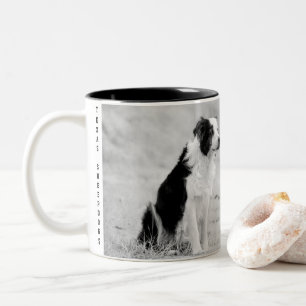 Grenzcollie-Tasse Zweifarbige Tasse