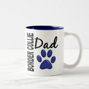 Grenzcollie-Vater 2 Zweifarbige Tasse