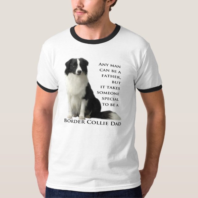 Grenzcollie-Vater-Shirt T-Shirt (Vorderseite)