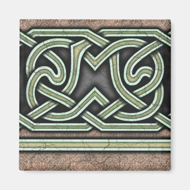 Grenze B, grünes, gerade Magnet (Vorne)