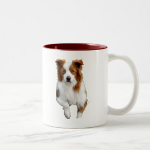 Grenze collie2 zweifarbige tasse