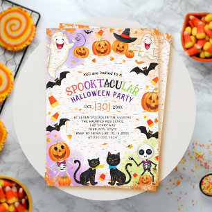 Grenze der Halloween-Elemente Kinder Party Einladu Einladung