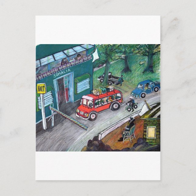 Grenze Somalia Postkarte (Vorderseite)