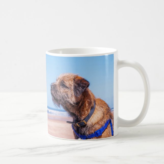 Grenze-Terrier Hundegeschenk-Tasse, Grenzterrier Tasse (Rechts)