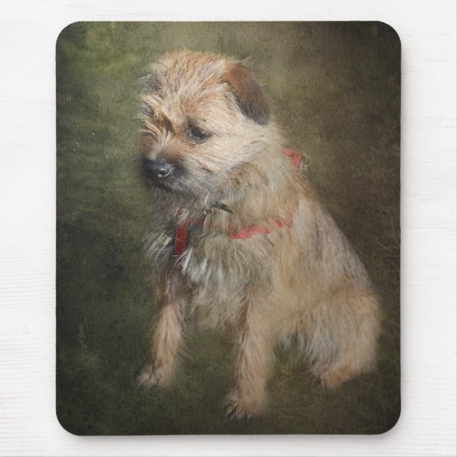 Grenze Terrier Mousemat Mousepad (Vorne)