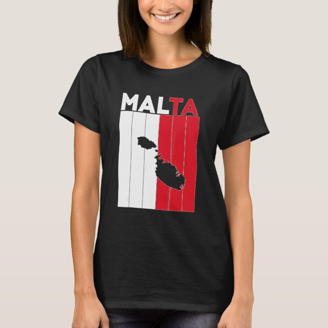 Grenzen des Landes Malta T-Shirt (Vorderseite)