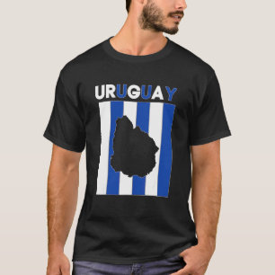 Grenzen des Landes Uruguay T-Shirt