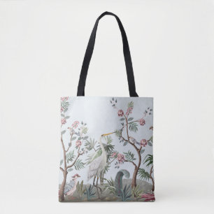 Grenzen in chinoiserie-Stil mit Storchen und Pie