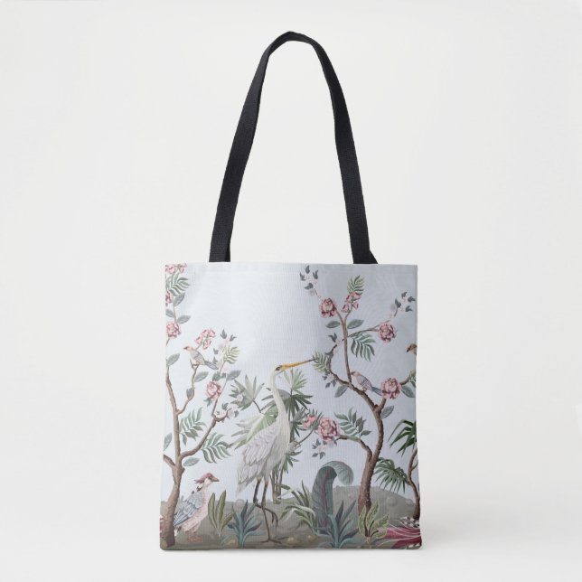 Grenzen in chinoiserie-Stil mit Storchen und Pie (Vorderseite)