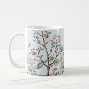 Grenzen in chinoiserie-Stil mit Storchen und Pie Kaffeetasse