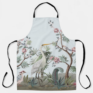 Grenzen in chinoiserie-Stil mit Storchen und Pie Schürze