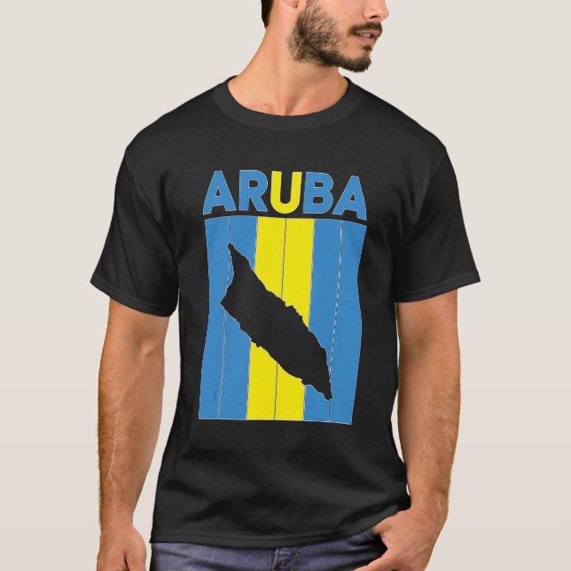 Grenzen von Aruba T-Shirt (Vorderseite)