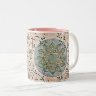 Grenzenlose Liebe - Florales Herz Tasse