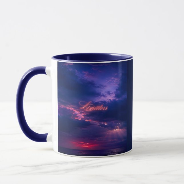 Grenzenloser Himmel - Tiefe Gewässer  Tasse (Links)