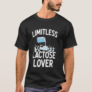 Grenzenloser Laktose-Liebhaber Kuhmilch Humor Lakt T-Shirt