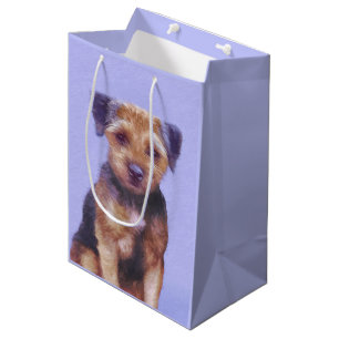 Grenzerdige Malerei - Niedliche Original Hunde Kun Mittlere Geschenktüte