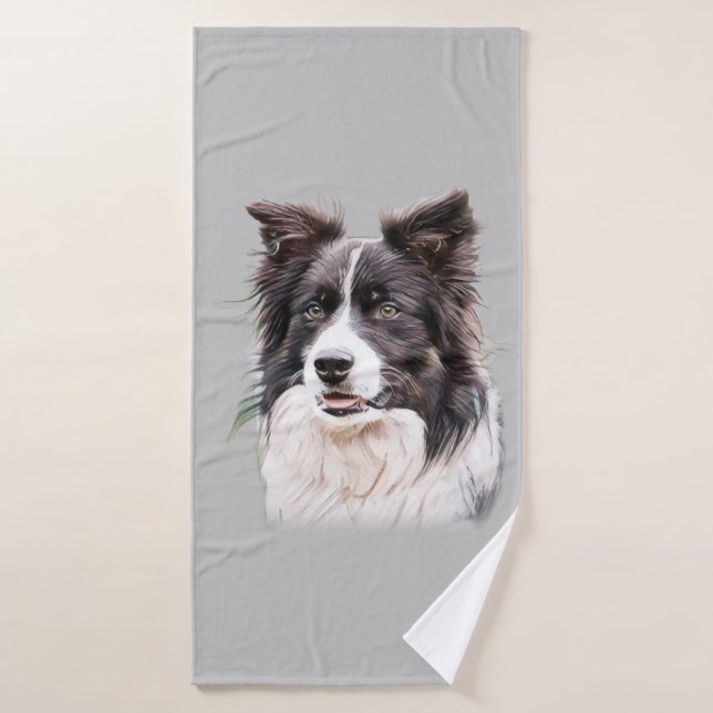 Grenzfarbhund Badehandtuch (Badehandtuch)