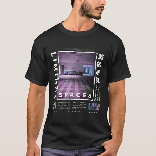 Grenzflächen Vaporwave Retro T-Shirt (Vorderseite)