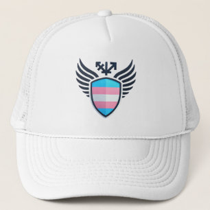 Grenzflächenbegrenzung für das Trans-Flaggen Truckerkappe