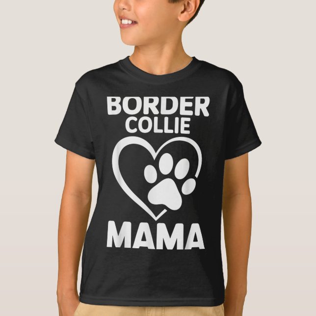 Grenzflächengestaltung für Frauen Girls Mama Grenz T-Shirt (Vorderseite)