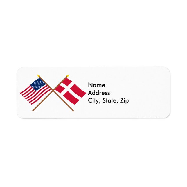 Grenzflaggen zwischen den USA und Dänemark (Vorne)