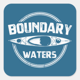 Grenzgewässer Quadratischer Aufkleber