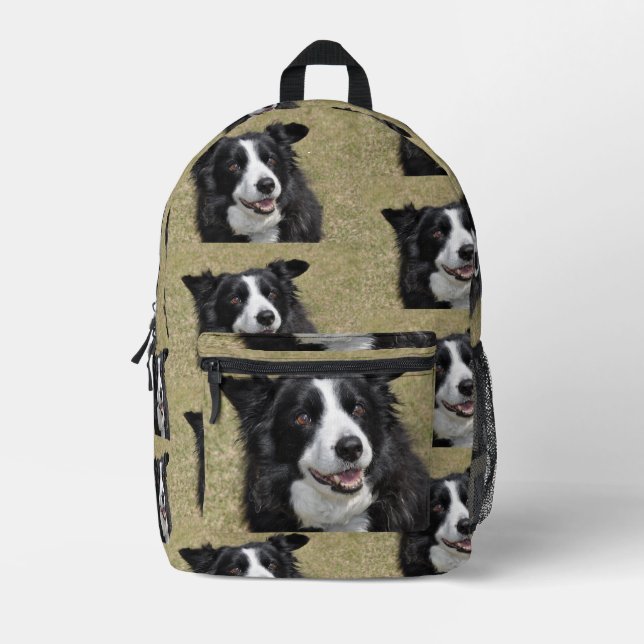 Grenzkollie Bedruckter Rucksack (Vorderseite)