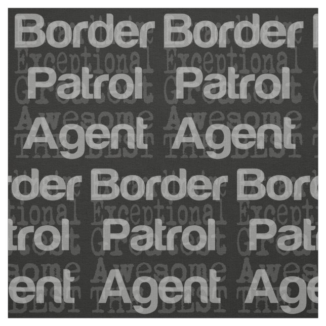 Grenzschutzbeamter Agent Stoff (Muster)