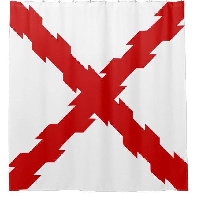 Grenzübergang Burgund Duschvorhang (Vorderseite)