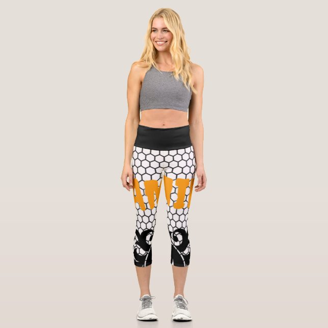 Grenzübergang | Zazzle_Growshop. Capri Leggings (Vorderseite)