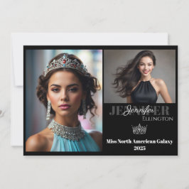 GRENZÜBERGREIFENDE Wesentliche Autogrammkarte Einladung