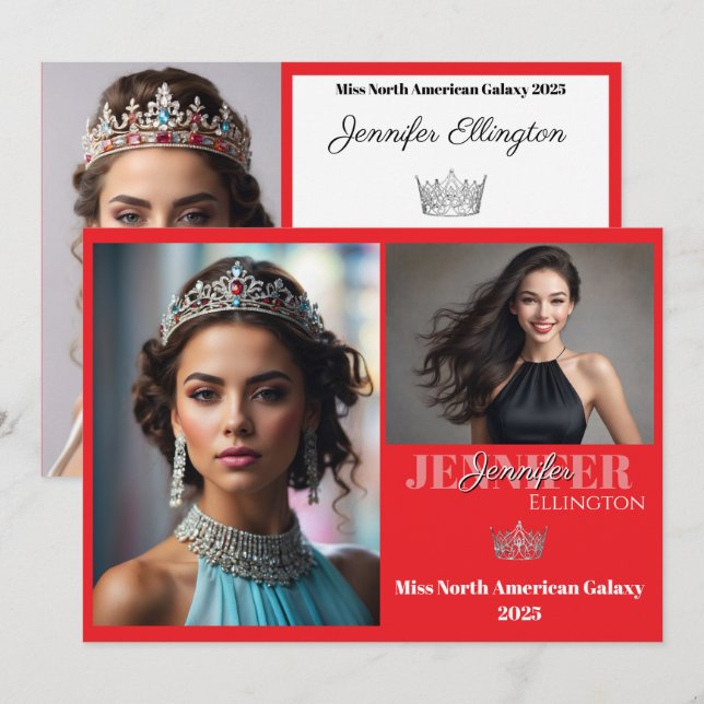 GRENZÜBERGREIFENDE Wesentliche Autogrammkarte Einladung (Vorne/Hinten)